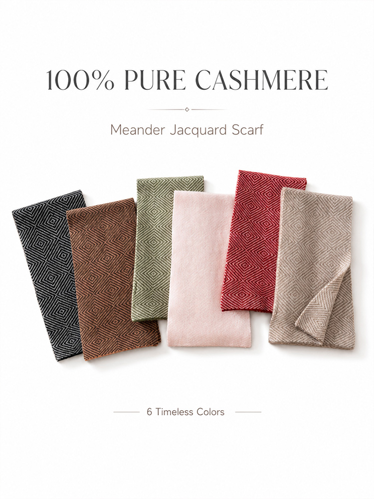 100% Kaschmir-Schal Jacquard-S – Muffler Men Wool Bewertung und Preis