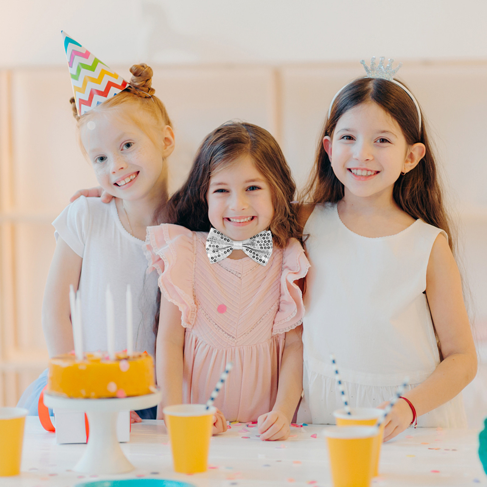 5 Stück Kinder-Pailletten-Schl – Bow Tie Pre Tied Bewertung und Preis